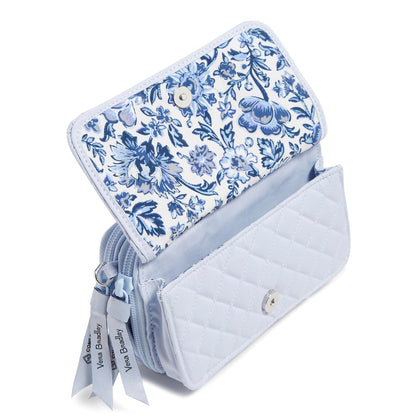 Vera Bradley Cotton All in One Crossbody Purse with RFID Protection
