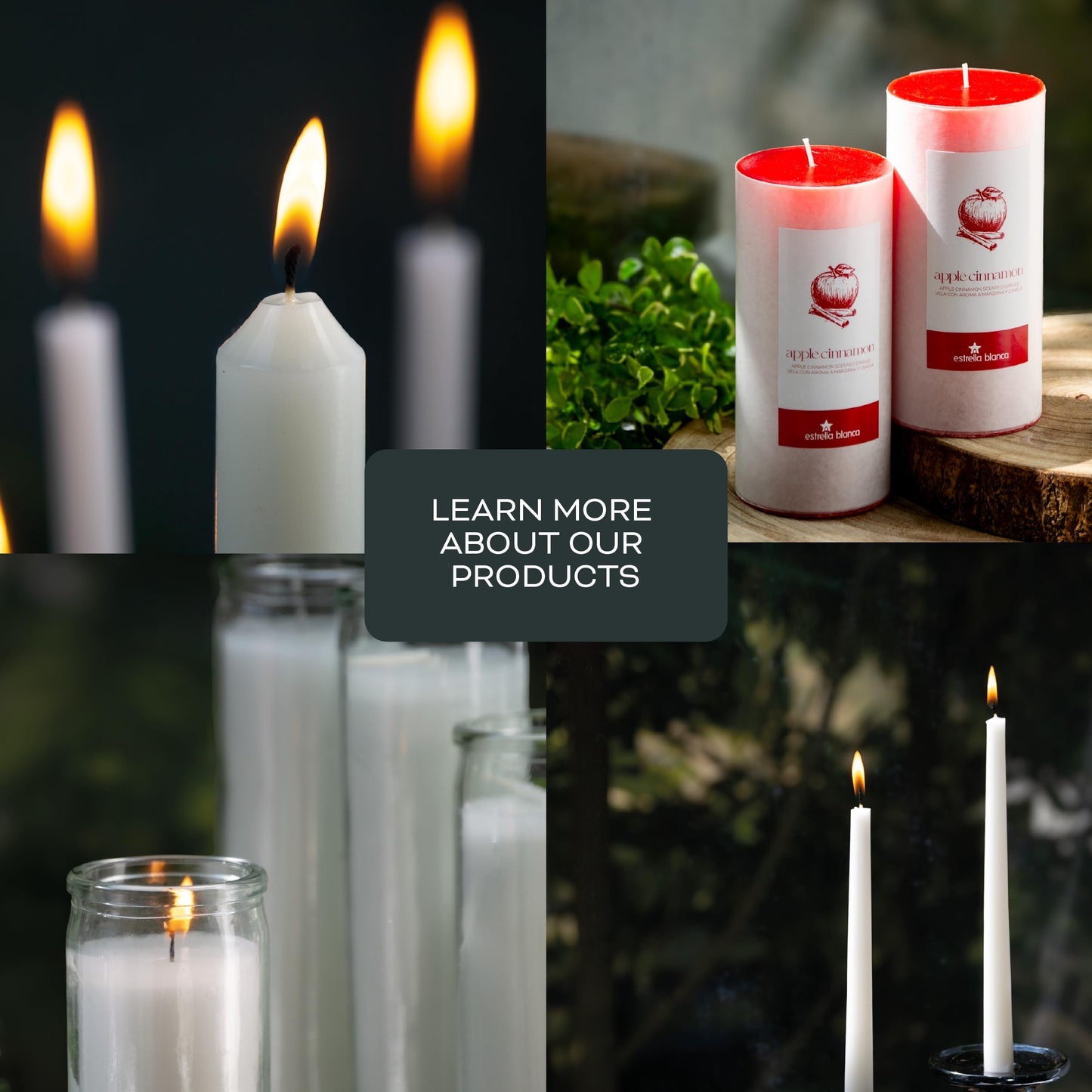 Estrella Blanca Ivory Dinner Candles – Elegant 10-Inch Taper Candles, Long-Lasting Unscented Wax, Dripless, Set of 8, Perfect for Dinner Parties, Events, and Home Décor