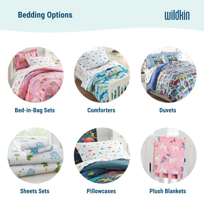 Wildkin 100% Cotton Full Sheet Set – Soft & Cozy Bed Sheets - Unicorn