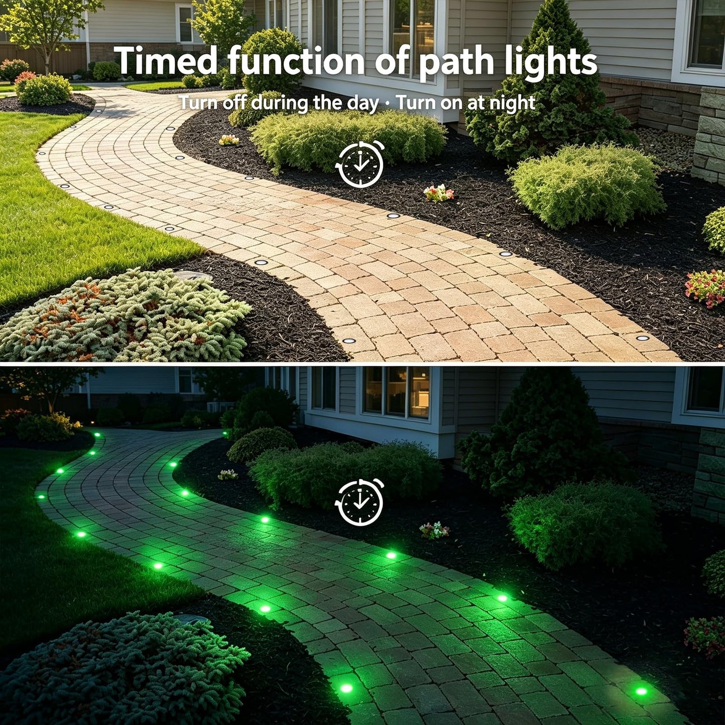 Smart WiFi LED Deck Lights 30 Pack, APP Control RGB Outdoor Lighting for Patio Deck Steps Landscape, Φ1.22" Low Voltage 12V Recessed Deck Lights Waterproof IP67,Compatible with Alexa/Google Home