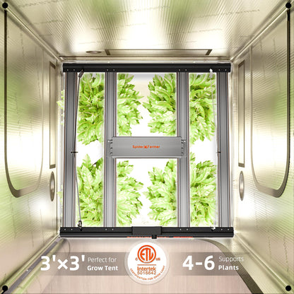 Spider Farmer G3000 Cost-Effective LED Grow Lights 300W, Upgraded App Remote Control, 3x3ft Coverage Full Spectrum Dimmable Bar Style Growing Lamp for Indoor Plants
