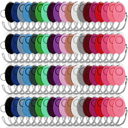 Kanayu 76 Pcs Personal Alarm Bulk 130DB Safe Sound Emergency Safety Self Defense Security Alert Keychain with Led Light Personal Protection Alarm for Women Girls Kids Elderly (Mixed Colors)