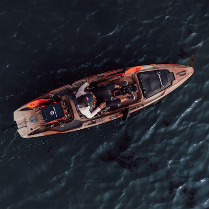 Wilderness Systems Recon 120 HD - Sit on Top Fishing Kayak - 360 Degree ACES seat & Helix PD™ Pedal Drive System - 12 ft - Desert Sunset