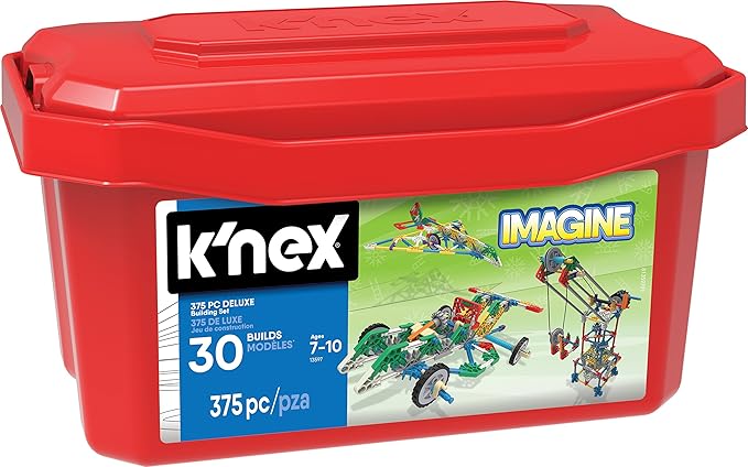 K'NEX - Deluxe Building Set – 375 Pieces – For Ages 7+ Construction Education Toy