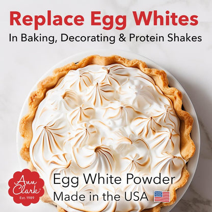 Ann Clark All Natural 100% Egg White Powder Made in USA, 8 oz.