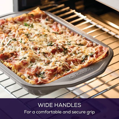 Circulon Total Bakeware Nonstick Pizza Pan Set - 4-Piece Toaster Oven Baking Essentials