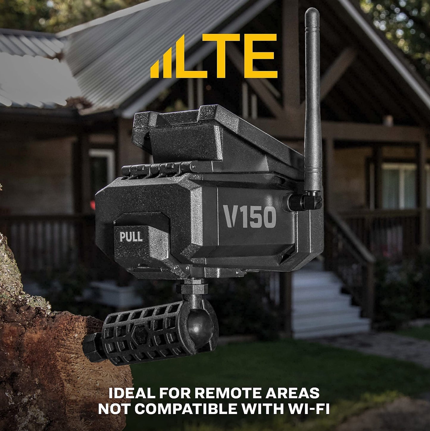 Vosker V150 Solar-Powered LTE Cellular Photo Security Outdoor Camera | Motion Activated Photo Capture Nightvision Wireless Camera | Receive Photos only - No Video | on Your Mobile App