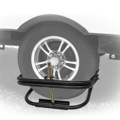 Camco Eaz-Lift Trailer Tire Leveler - for Light Single Axle Trailers & Load Rating of 2000lb - Features Heavy-Duty Powder-Coated Steel Design & Embossed Tire Pads for Added Traction (48845)