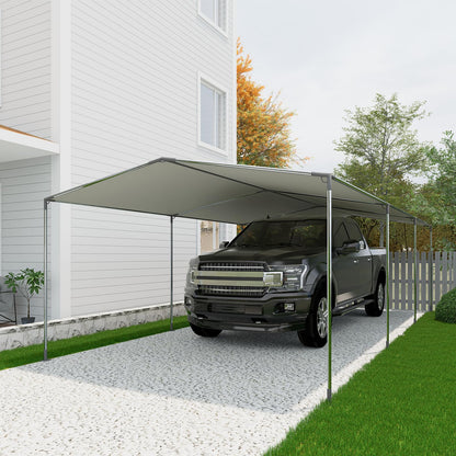 ICITYWALL 8 Leg Carport Kits，Low Peak Canopy Fitting Kit with 1-3/8" ID, Galvanized Steel Carport Connectors, shed Frame kit DIY Project