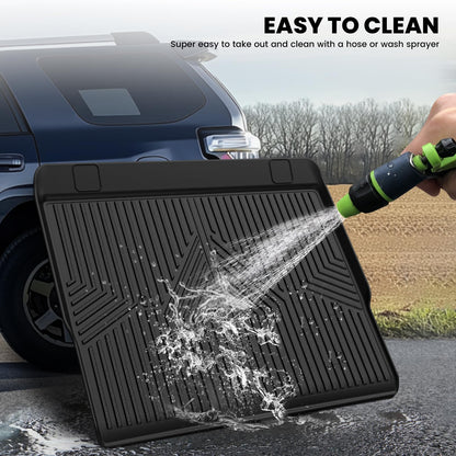 LASFIT Cargo Mat for Toyota 4Runner 2010-2024 (Only Fit 5-Seats) Back Seat Protector for 5th gen 4Runner Seater Accessories (Fit W/O Sliding Cargo Tray, Rear Backrest Mats+Rear Trunk Mat)