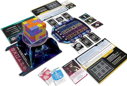 TESSERACT by Smirk &amp Dagger: 1-4 Player Cooperative Strategy Board Game 64 Dice Rotating Turntable Dice Manipulation Unique Player Powers A Great Gift for Couples Family Adults &amp Teens