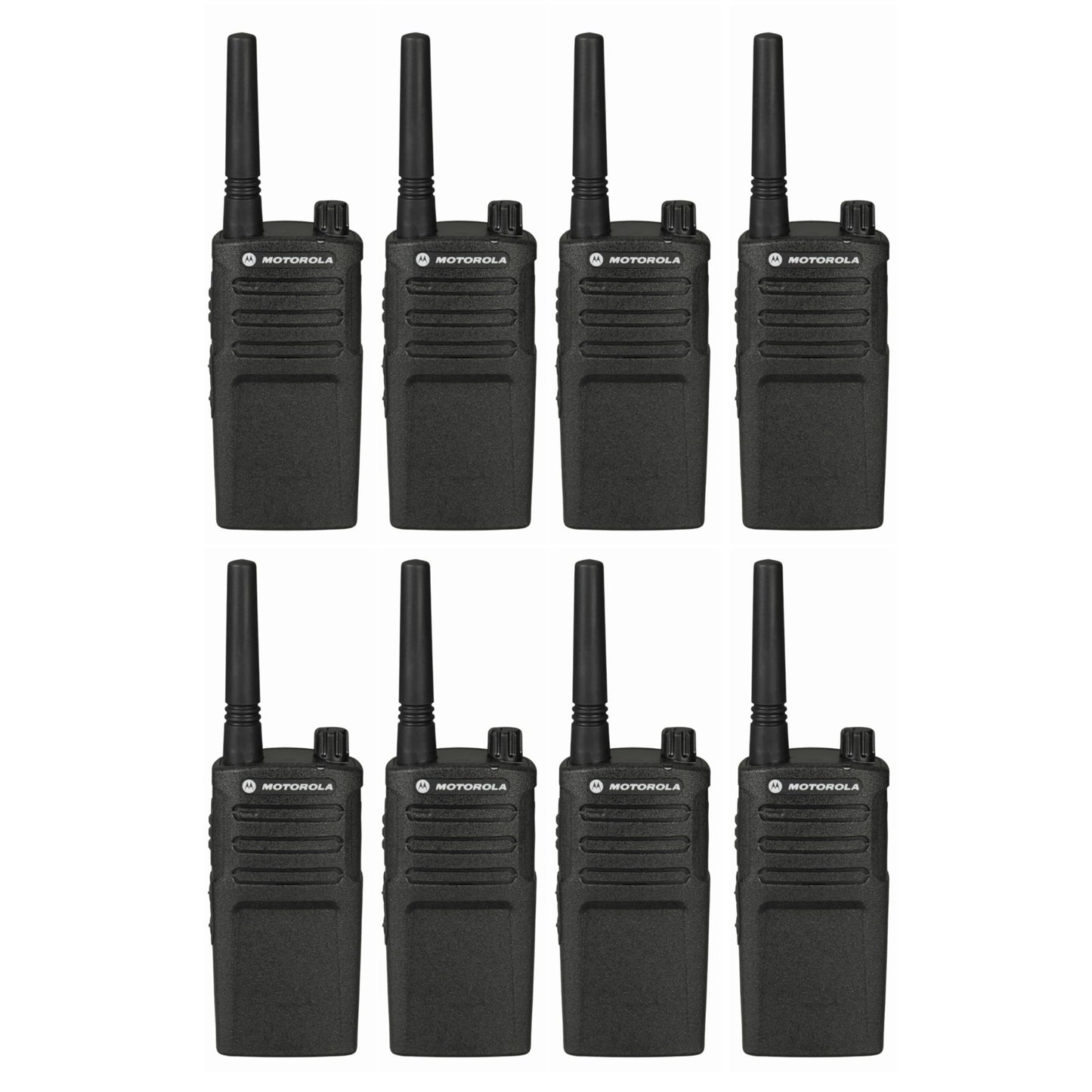 Motorola Solutions RMM2050 8-Pack Two Way Radio Analog Non-Display MURS