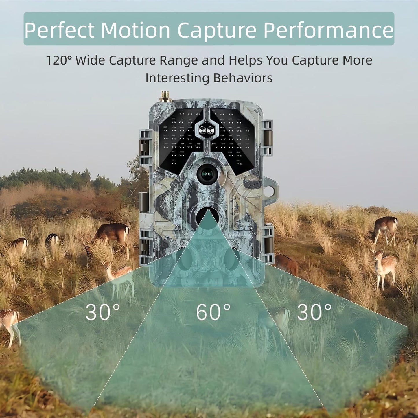 BLAZEVIDEO 2 Pack Trail Camera 4K 64MP WiFi Bluetooth with No Glow Night Vision, 90ft Infrared Game Cam Motion Activated 0.1S Trigger, IP66 Waterproof for Wildlife Deer Scouting, Outdoor Home Security