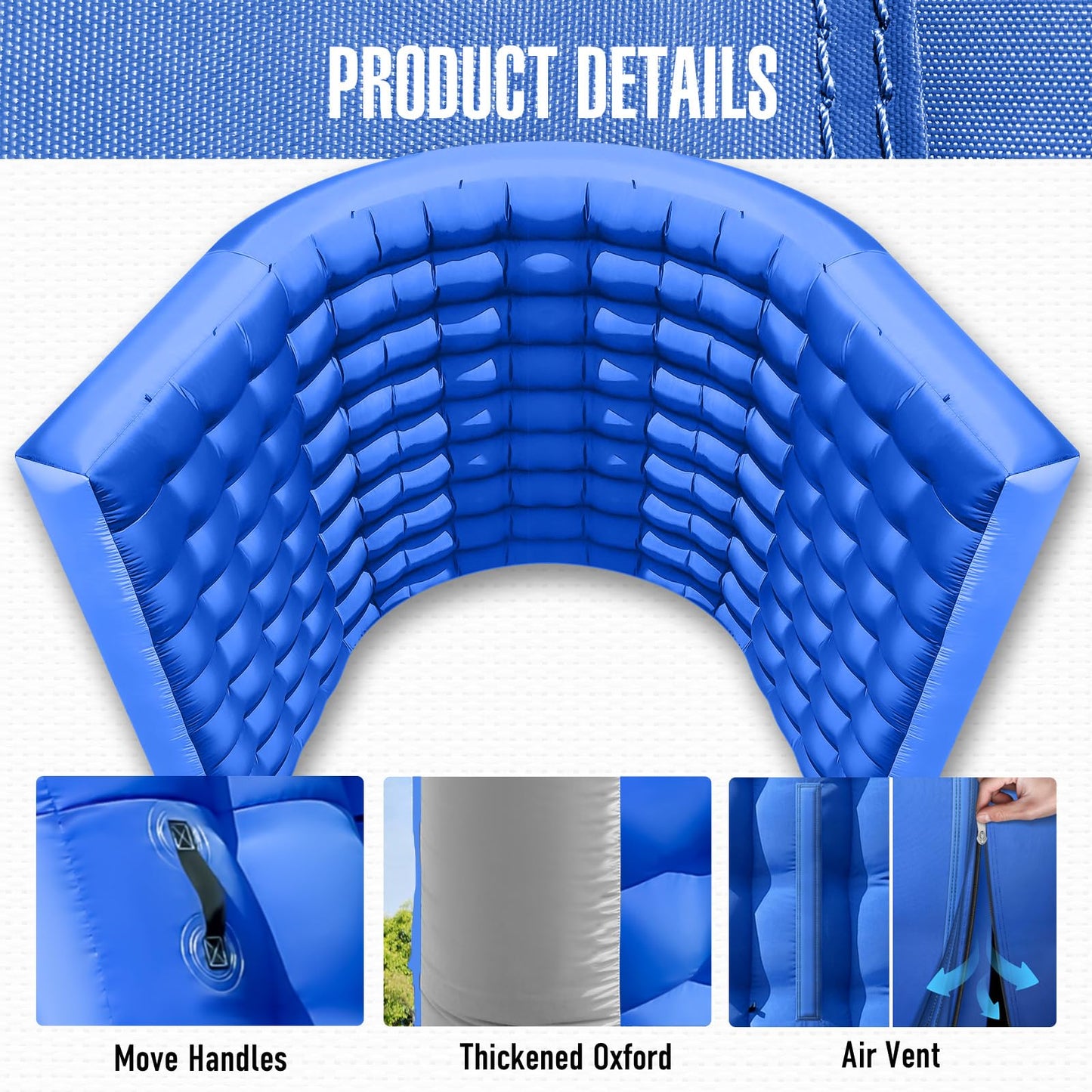 Sewinfla Inflatable Tunnel Sports Entrance with Internal Blower, 10x10x9ft Inflatable Tunnel Tent for Business Advertising Event Exhibition Promotion,Street,Shop,Supermarket,School