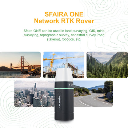 SingularXYZ RTK GNSS Survey Equipment 60° Tilt Built-in IMU,Equipped with Rover Handheld GPS and Software Ideal for Land Surveying,GIS,Mine Surveying,Topographic
