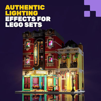 LED Light Kit Compatible with Lego 10312 Jazz Club – Lighting Accessories for Lego Icons Building Set Creative Decorative Upgrade (Model Not Included)