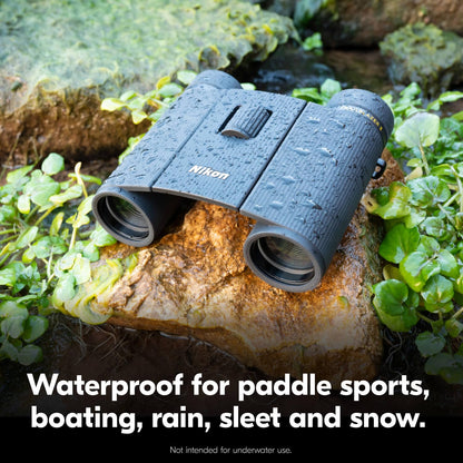 Nikon Trailblazer II 10x25 | Ultra-Compact Waterproof and Fogproof Travel Binoculars with Multilayer-Coated Optics and Rubber-Armored Body
