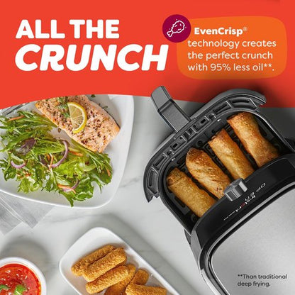 Instant Pot 4QT Vortex Plus Mini Air Fryer - 6-in-1 Versatility with Custom Programs & 100+ Recipes, Stainless Steel