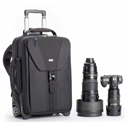 Think Tank Airport TakeOff V2 2 Wheel Rolling Carry-On Camera Shoulder Bag for Photography and Video Equipment - Black
