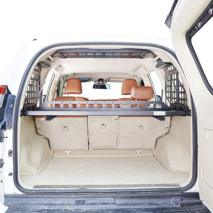 HIGH FLYING for Toyota Prado LC150/Lexus GX460 Rear Window & Overhead Roof Molle Panels Storage Modular System Trunk Shelf Organizer Rear Cargo Racks