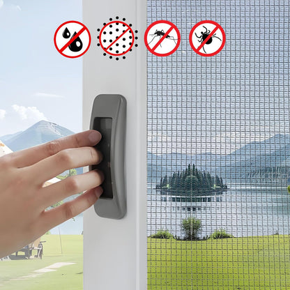 High Density dustproof and Pollen Proof net Window Screen mesh roll Used to Replace Screen Windows and Doors (Black high-Density mesh,787''×49''(2000×125cm)