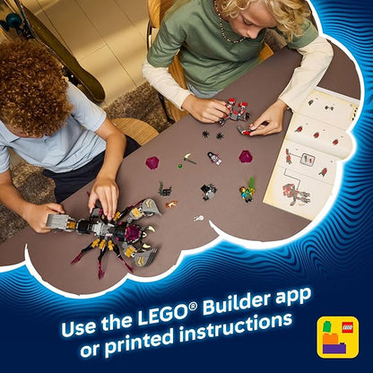 LEGO DREAMZzz Nightmare Scorpion Digger Building Toy for Boys &amp Girls - Pretend Play Set for Kids Ages 7+ - with 2 Build Options 3 Minifigures &amp Treasure Creature - Gift Idea for Birthdays -