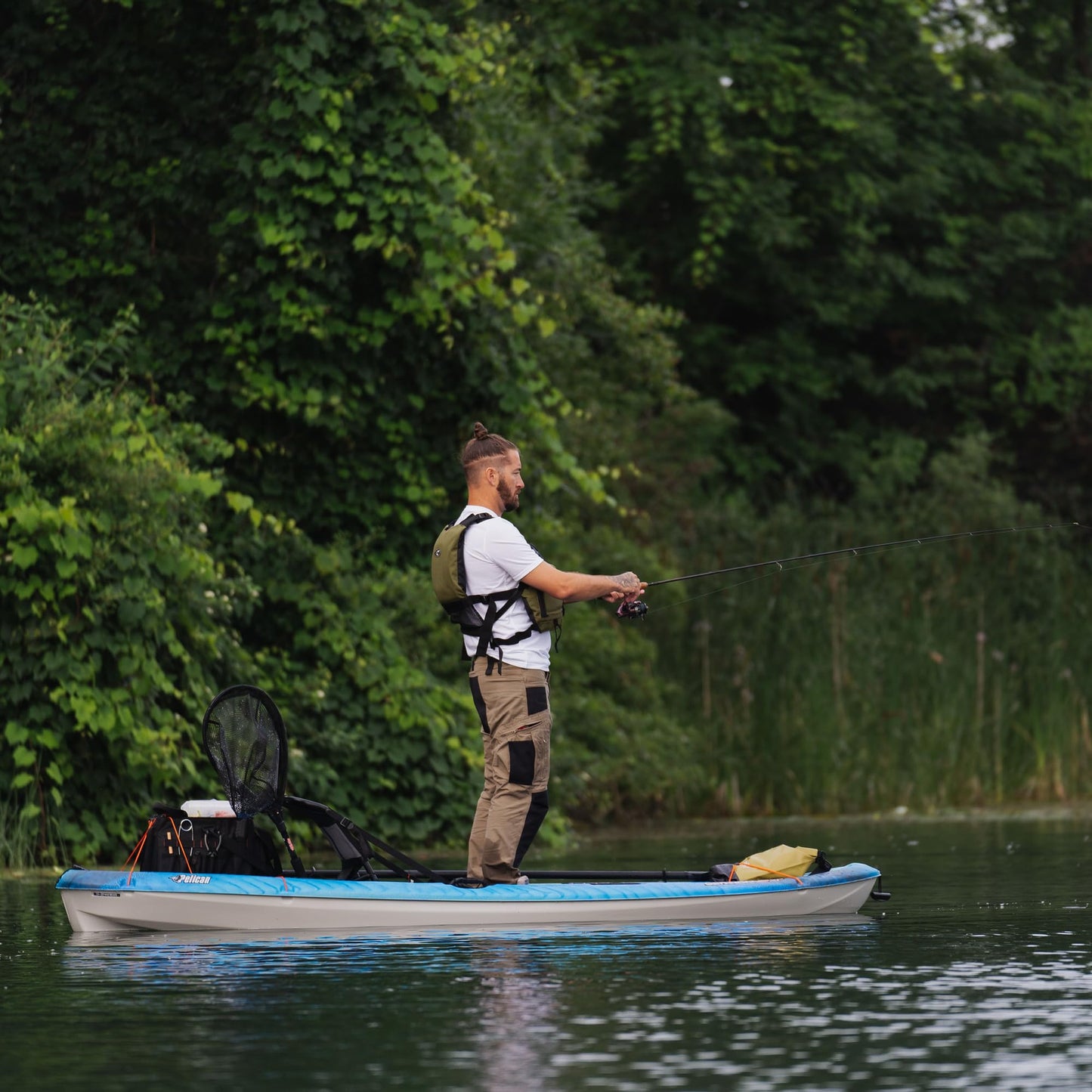 Pelican Sentinel 100X Angler - Sit-on-Top Fishing Kayak - Removable Storage Compartment - 9.6 ft
