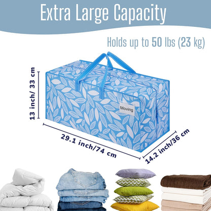 VENO Heavy Duty Moving Bags - 8 Pack with Backpack Straps & Zippers | Extra Large Packing Solution for College Dorms