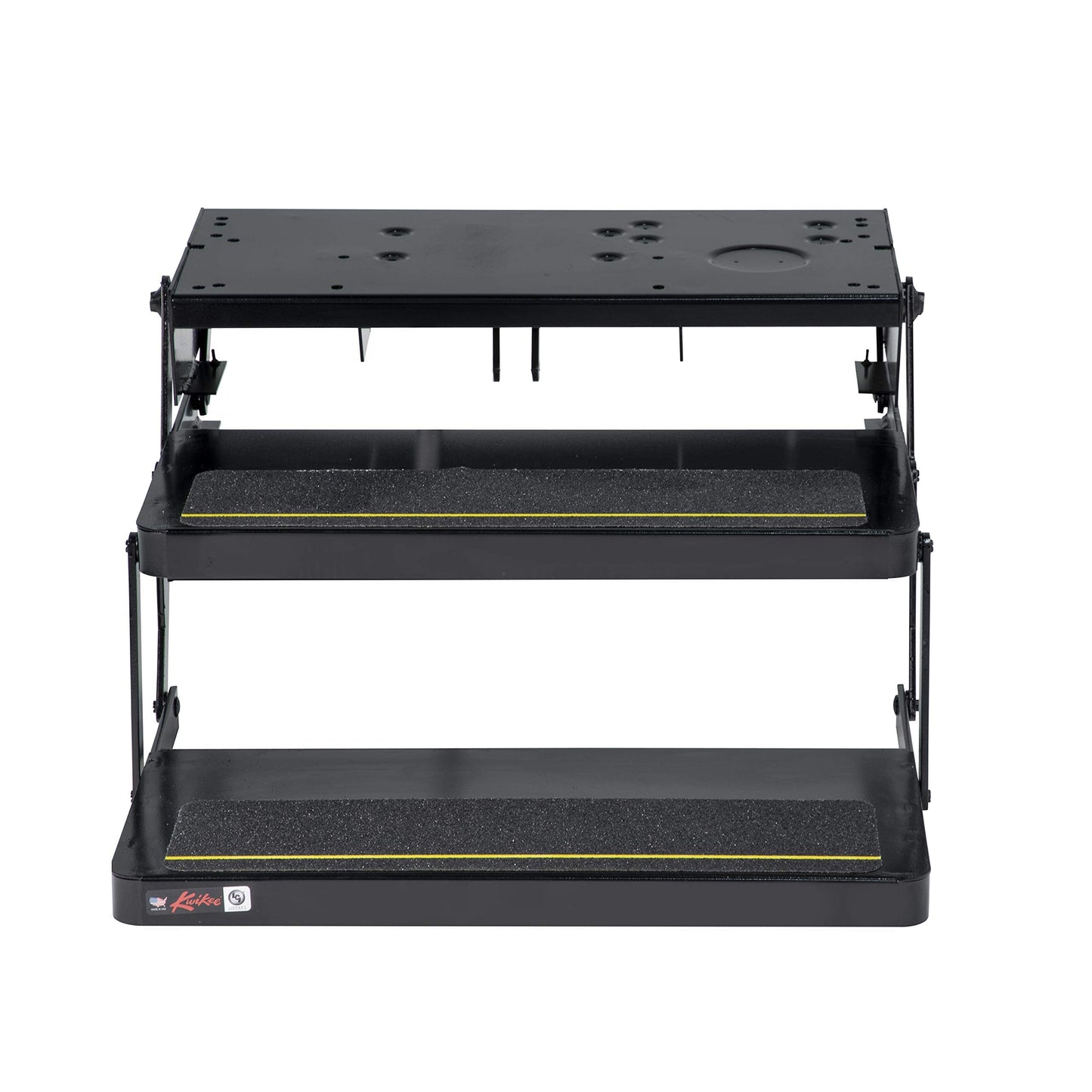 Kwikee 32 Series Electric Step Frame Assembly for RV, Travel Trailers, and Motorhomes, Hidden Light, 8.5" Step Rise, Anti-Slip Surface, Heavy-Gauge Steel Construction - 3722618