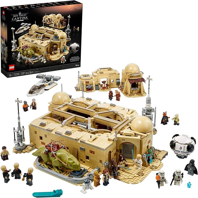 LEGO Star Wars: A New Hope Mos Eisley Cantina 75290 Building Set Master Builder Series Model Kits for Adults to Build Collectible Gift Idea