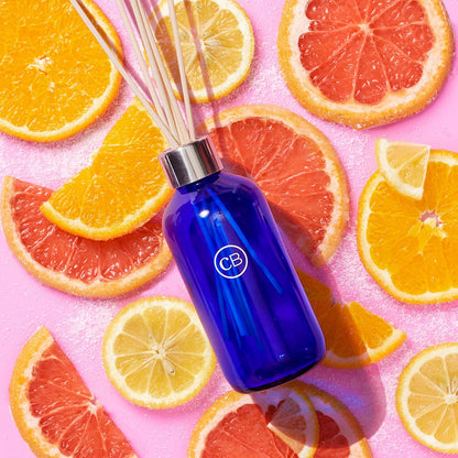 Capri Blue Volcano Reed Diffuser Set - Includes Reed Diffuser Sticks, Fragrance Oil, and Glass Bottle - Luxury Scented Room Fresheners - Cobalt Blue (8 fl oz)