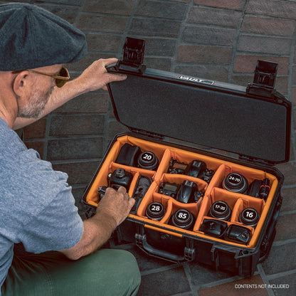 Pelican Vault v525 Case with Padded Dividers for Equipment, Electronics Gear, Camera (Black)