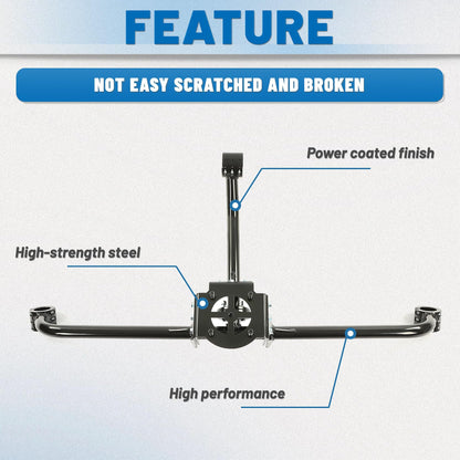 ECOTRIC Spare Tire Mount Rack Carrier Holder Compatible with 2017-2025 Can-Am Maverick X3 Turbo X3 Max R Ds Steel Hold Up to 32" Tire UTV Powder Coated