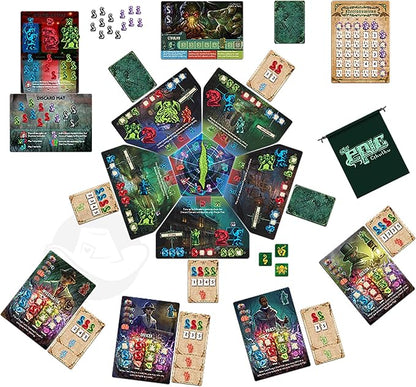 Tiny Epic Cthulhu Deluxe | Cooperative Strategy Board Game | Lovecraftian Horror with Madness Spinner | Adults &amp Teens | 1-4 Players Age 14+