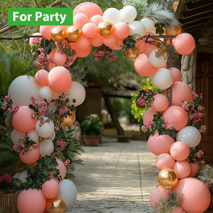 OUSHENG 87in Garden Arbor, Metal Arch Trellis for Climbing Plants Outdoor, Steel Archway for Wedding Ceremony Party Christmas Decoration Decor Pergola Backyard Lawn, Brown