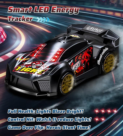 Interactive Battle RC Car Set - RC Drift Car Innovative Ejection Launcher with Dual Remotes 2.4G Sensor Chase Game Parent-Child Interactive Toy Car for Kids Ages 6+