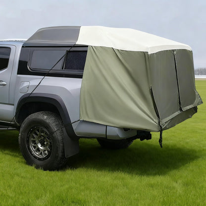 Full-Size Truck Bed Tent,Outdoor 600D Waterproof Truck Tent Compatible with Fits Ford F-150,Chevy Silverado,Toyota Tundra,Tacoma (2005+),Tailgates 58" Designed for Full-Size Trucks with Caps