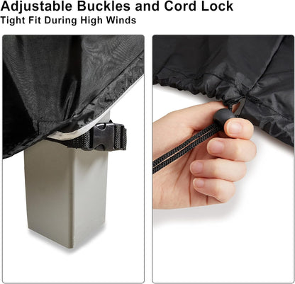 ALSTER Outdoor Chair Covers - Durable Waterproof Black Furniture Covers | 2 Pack (29" L x 30" W x 36" H)