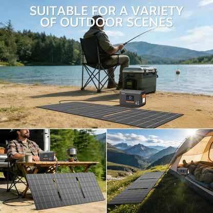 HOWEASY Solar Generator 135W(270W Peak), Portable Power Station with 30W Solar Panel,Power Bank with 110V AC Outlet for Camping, Home, Outdoor Emergency