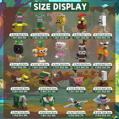 Italian Brain Rot Unique Cartoon Characters Building Blocks 18 in 1 Educational &amp Entertaining Gift Idea for Adults Building Blocks
