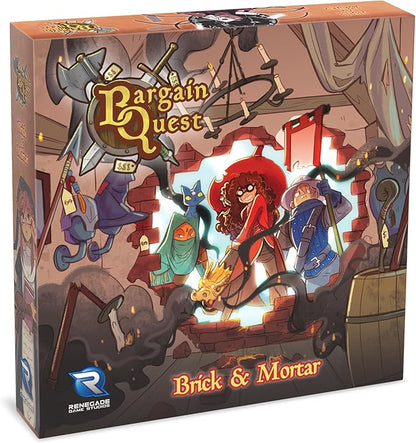 Renegade Game Studios Bargain Quest Brick &amp Mortar Expansion Board Game for Family Game Night 2-6 Players
