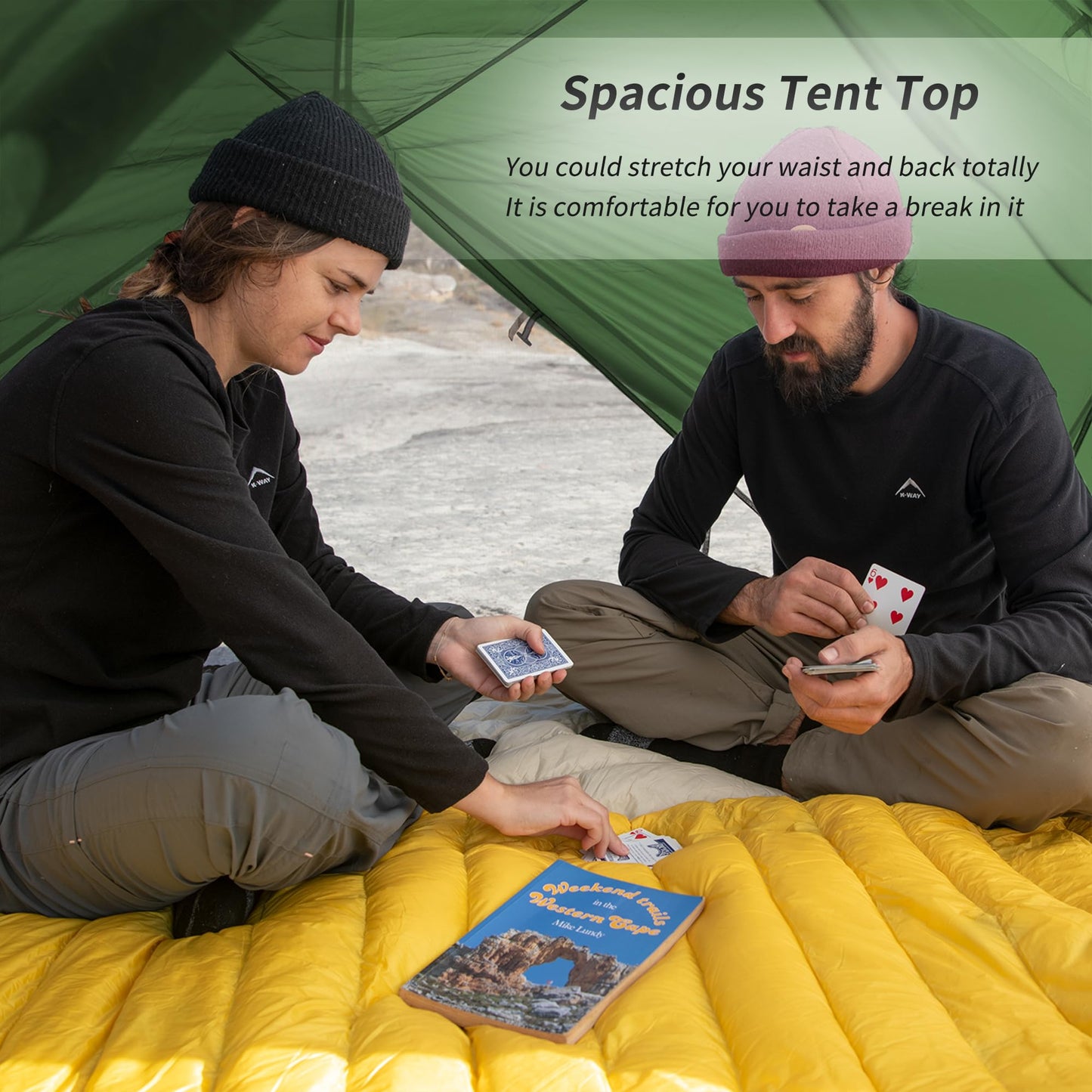 Naturehike Mongar 2 Person Backpacking Tent, 3 Season Camping Tent Ultralight Double Layer Free Standing Two Person Tents for Camping Hiking Cycling