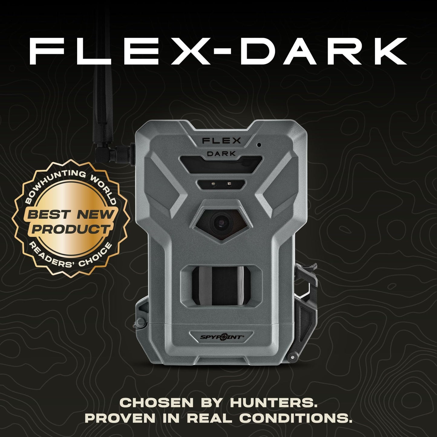 SPYPOINT Flex-Dark Twin Pack Cellular Trail Camera, 40MP Photos, 1080p Video + Sound, No-Glow Game Camera, Hunting Night Vision, Motion Activated,100ft Detection, No WiFi Needed Trail Cam