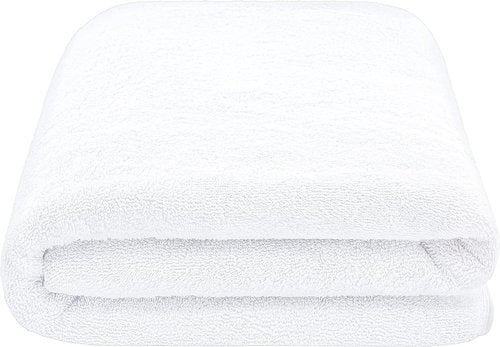 Cotton Paradise 100% Cotton Oversized Bath Sheet - Extra Large Turkish Towel, 40x80, White