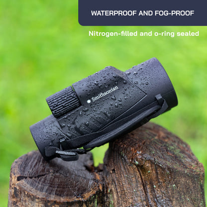 Omano Smithsonian 12x50 Monocular Telescope with Smartphone Adaptor – Monoculars for Adults - High Powered Telescope – Ideal Monocular for Bird Watching and Nature Enthusiasts – HD monocular telescope