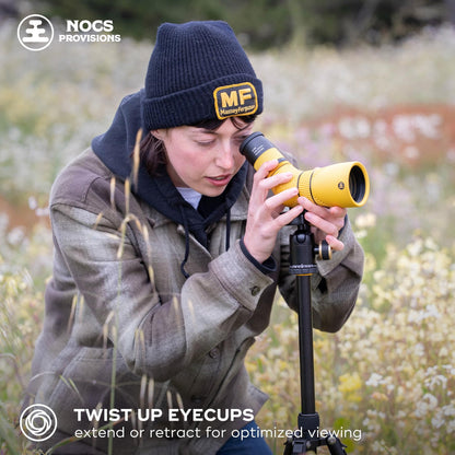 Nocs Provisions Lite View 9-27x56mm Spotting Scope – Compact, Fully Multi-Coated, Anti-Scratch Optics for Adults & Kids, Ideal for Bird Watching, Hiking, Wildlife & Outdoor Travel - Saguaro Green