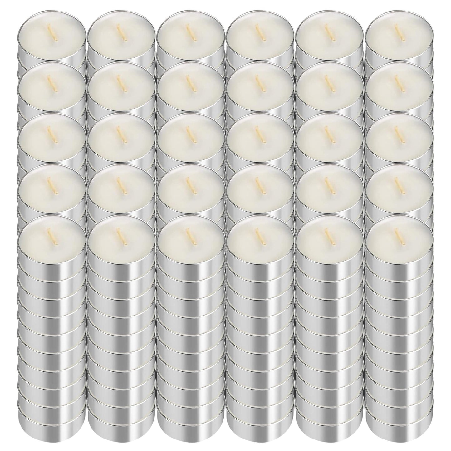 UNBREAKABLE - Tea Light Candles 300 Pack – Unscented Long Lasting 3 Hour Burn – White Smokeless Tealights for Decoration, Holiday, Party, Wedding, Home Use