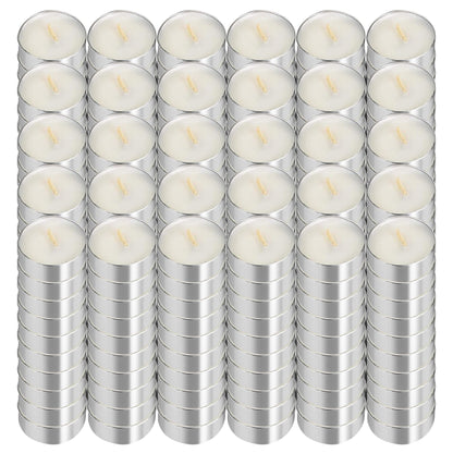 UNBREAKABLE - Tea Light Candles 300 Pack – Unscented Long Lasting 3 Hour Burn – White Smokeless Tealights for Decoration, Holiday, Party, Wedding, Home Use