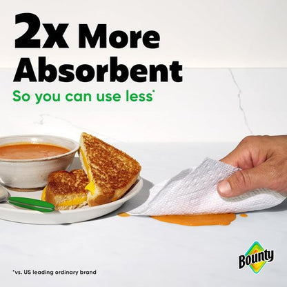 Bounty Select-A-Size Paper Towels - White, 2 Triple Rolls for Superior Absorbency