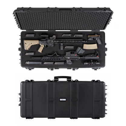 Durabox All Weather Hard Case 47 x 21 x 8” – TSA Approved Rifle Case with Customizable Foam, Dual Ergonomic Handles and Wheels - Waterproof Travel Case for Rifles, Guns, Shotguns, Ammo, Scopes & Gear